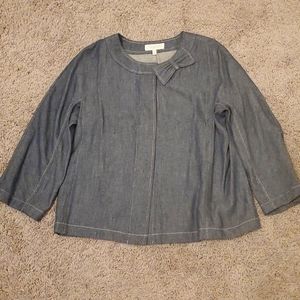 Talbots Bow Jean Jacket